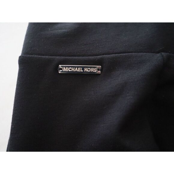 Michael Kors QU63B9AdP7 Women's Sz Large Black High Rise Stretch Pants - Picture 5 of 8